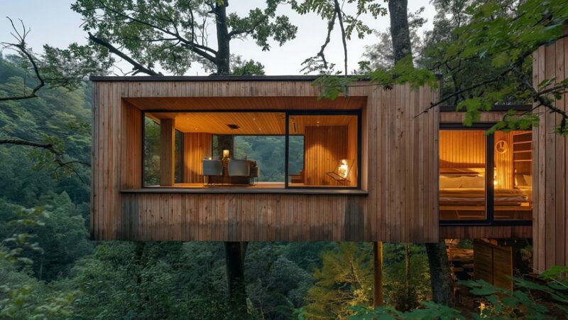 Dom na drzewie pod poznaniem